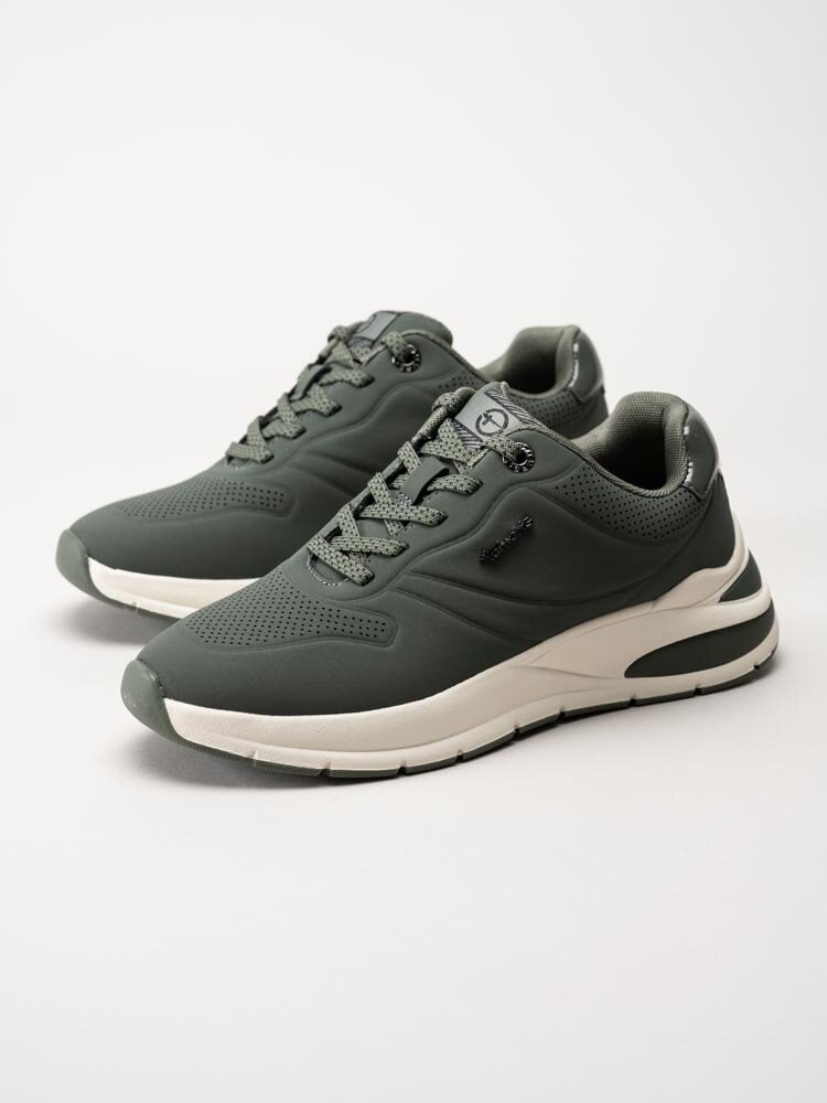 Tamaris - Gröna sneakers i syntet