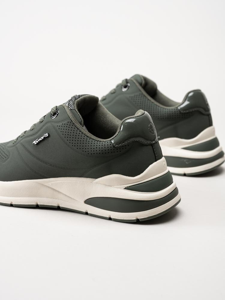 Tamaris - Gröna sneakers i syntet