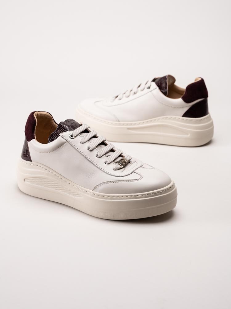 Unisa - Faraon_Nf - Off white sneakers i skinn