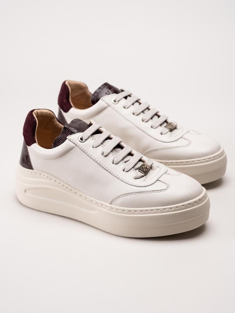 Unisa - Faraon_Nf - Off white sneakers i skinn