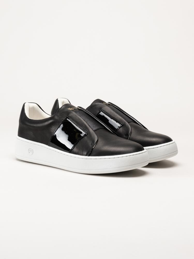 Philip Hog - Elastic - Svarta sneakers i skinn