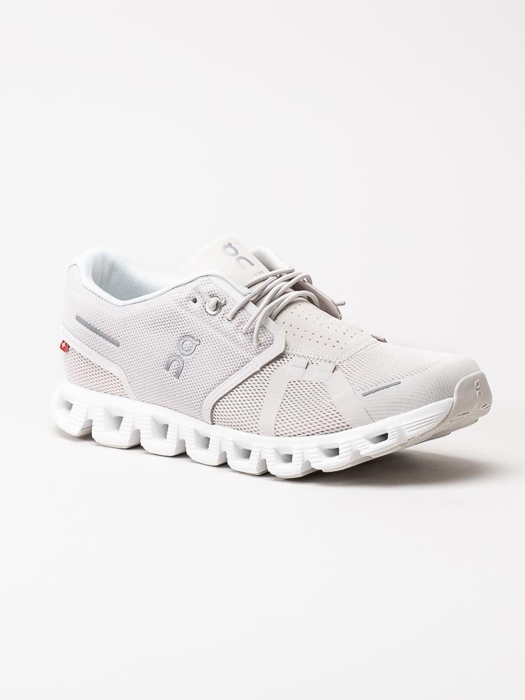 On - Cloud 5 - Off white sportiga sneakers i textil