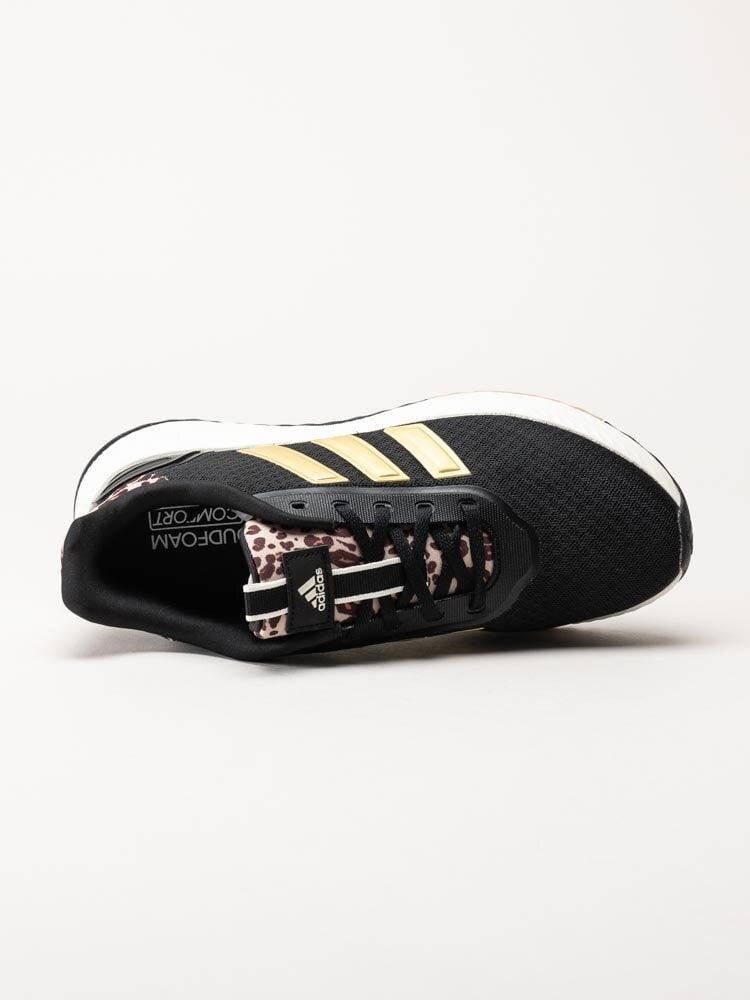 Adidas - X_Plrpath - Svarta sneakers med leopardmönster