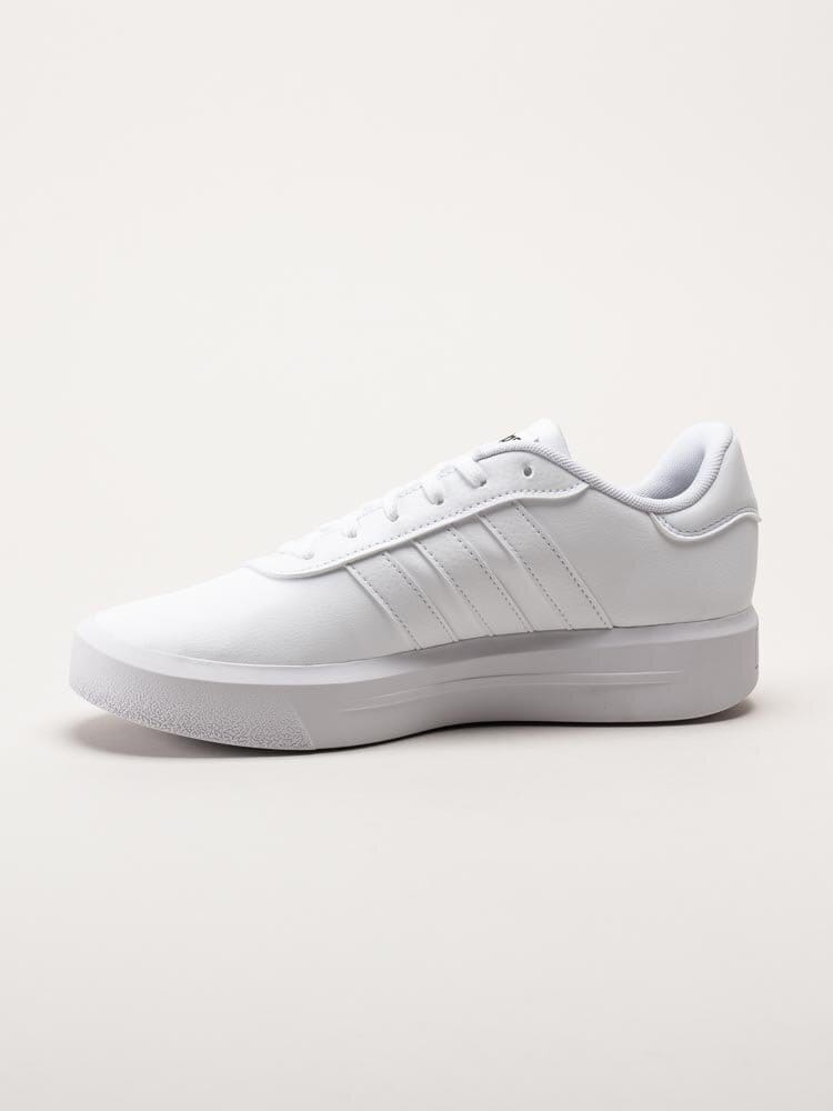 Adidas - Court Platform - Vita sneakers i skinnimitation