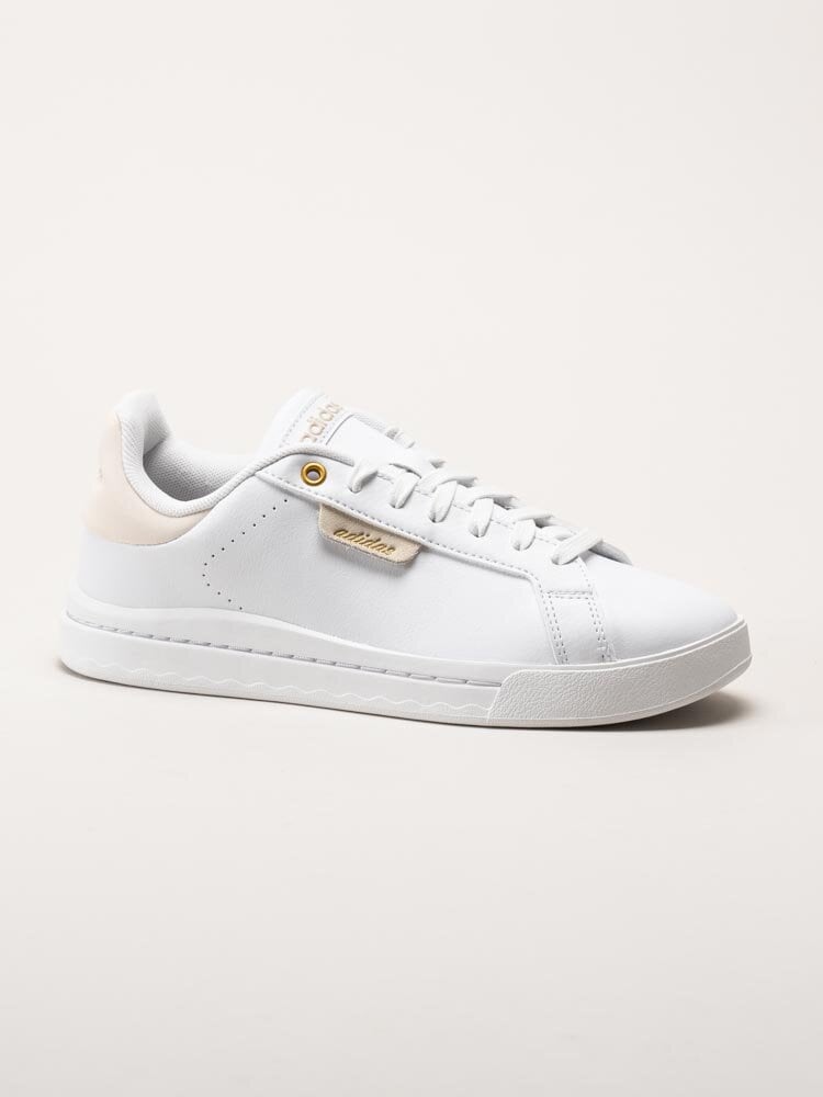 Adidas - Court Silk - Vita sneakers i skinnimitation