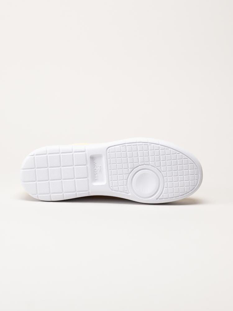 Lacoste - Gula platåsneakers i textil