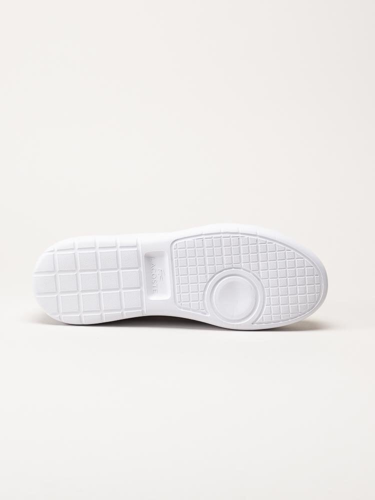 Lacoste - Vita platåsneakers i textil