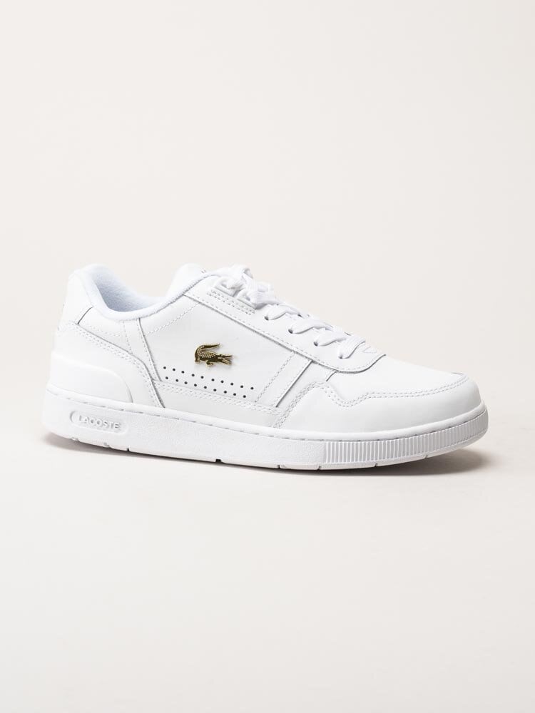 Lacoste - Vita klassiska sneakers i skinn