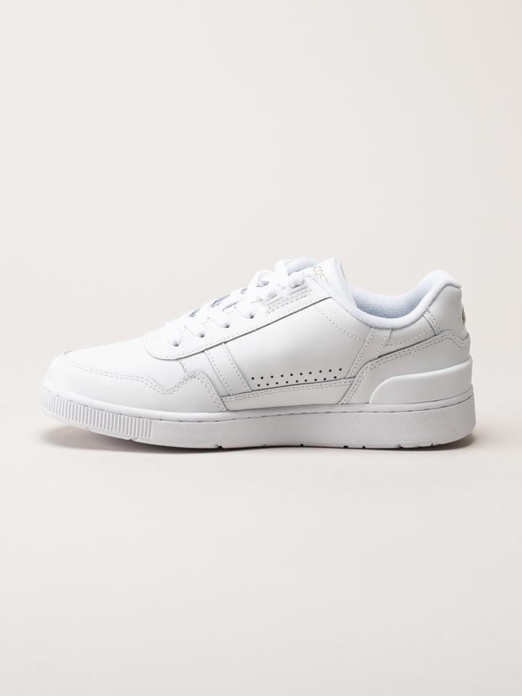 Lacoste - Vita klassiska sneakers i skinn