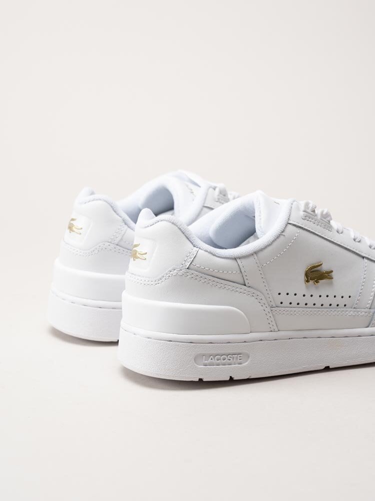 Lacoste - Vita klassiska sneakers i skinn