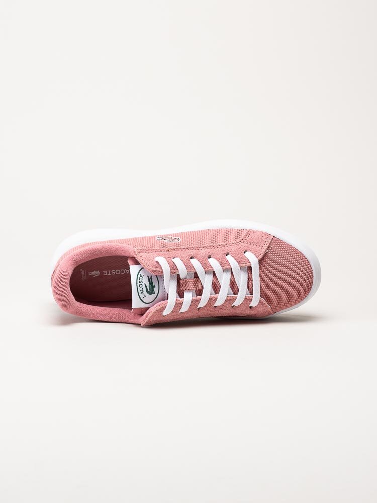 Lacoste - Rosa platåsneakers i textil