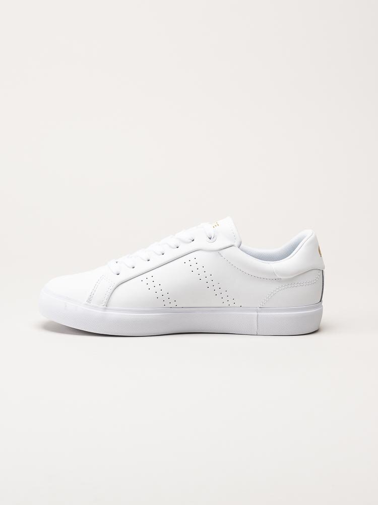 Lacoste - Powercourt - Vita sneakers med guldfärgad logga