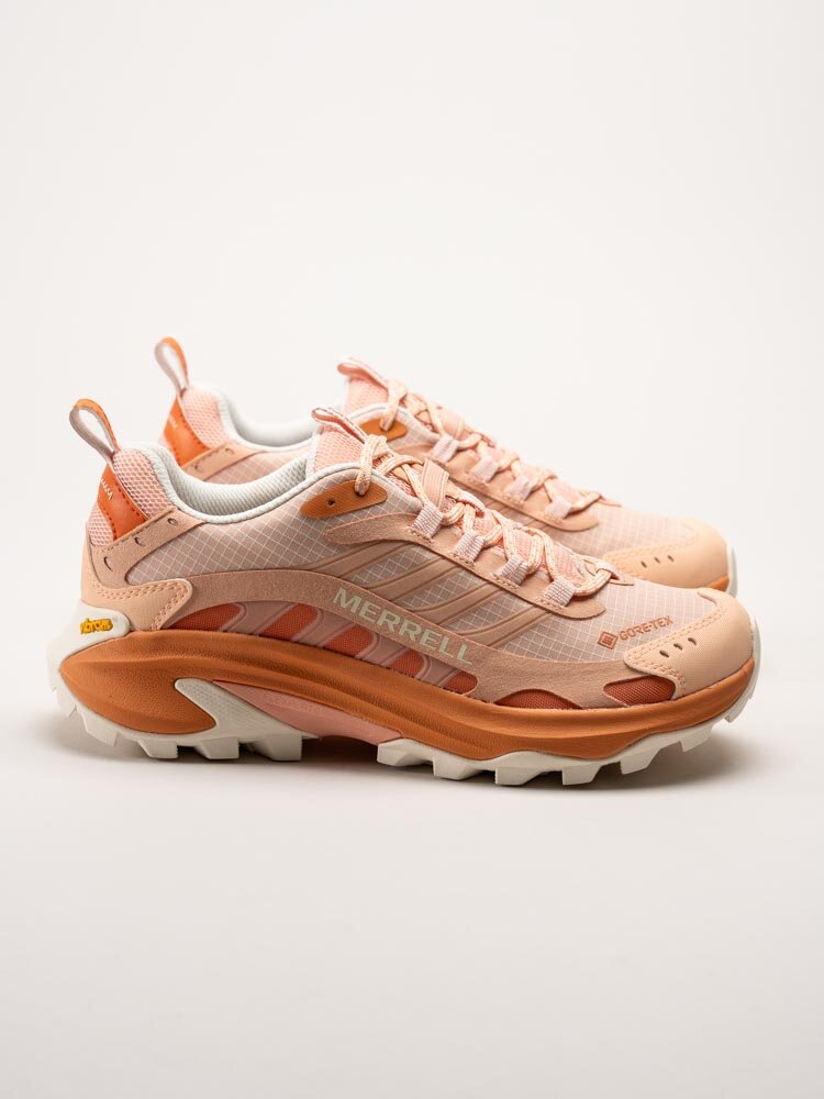 Merrell - Moab Speed 2 GTX - Persikofärgade grova promenadskor med Gore-Tex