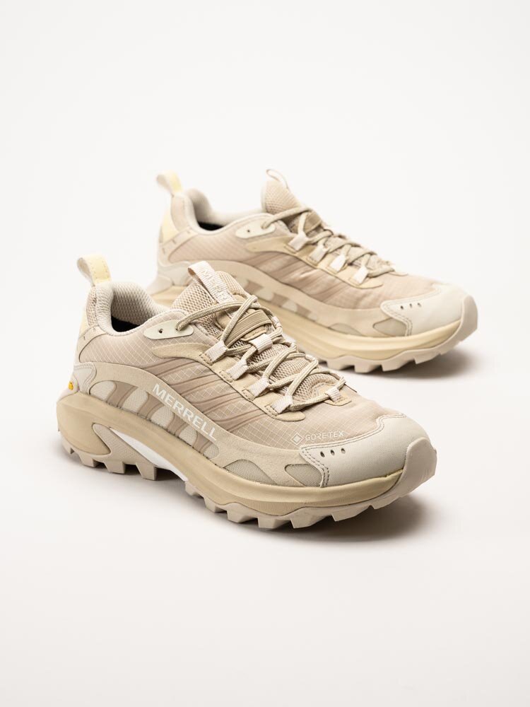 Merrell - Moab Speed 2 GTX - Beige grova promenadskor med Gore-Tex