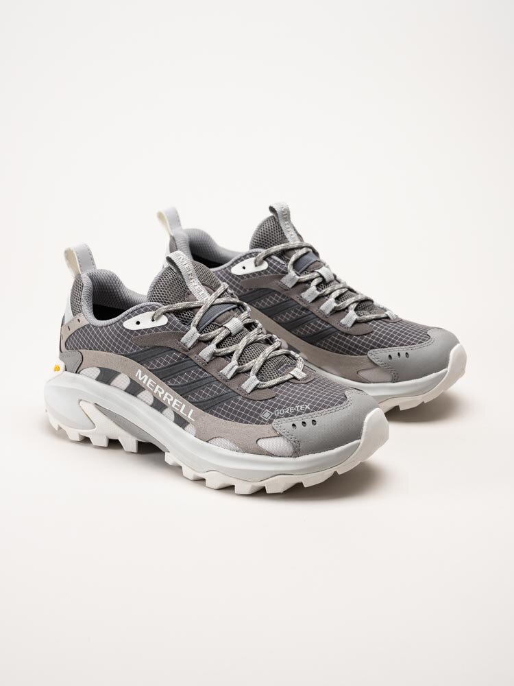 Merrell - Moab Speed 2 GTX - Mörkgrå grova promenadskor med Gore-Tex