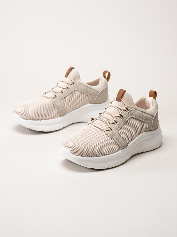 PoleCat - Arch New York - Beige sneakers i textil