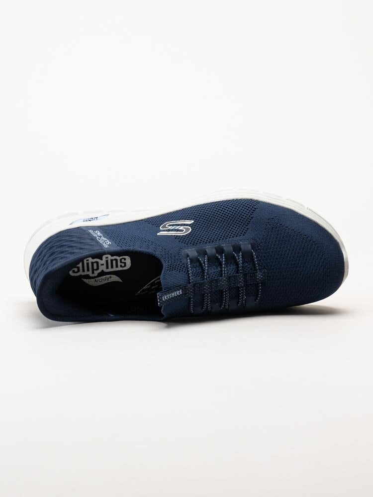 Skechers - Arch Fit Vista - Aspiration - Blåa slip-ins sneakers i mesh