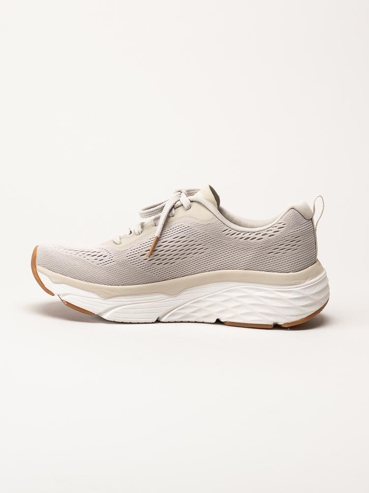 Skechers - Max Cushioning Elite - Beige sportskor i textil