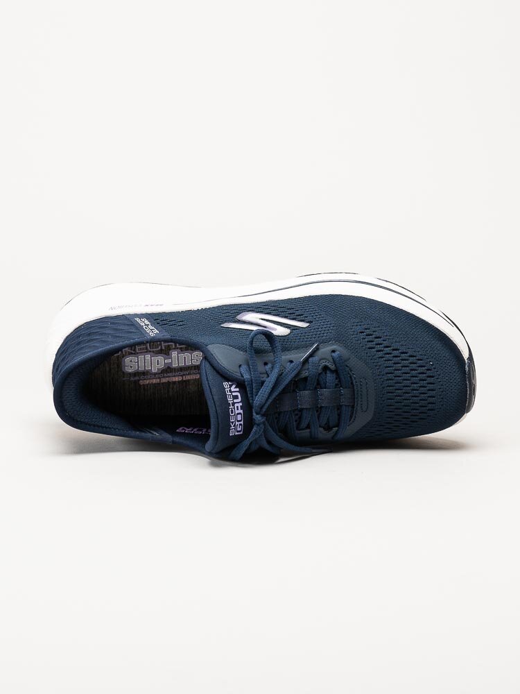 Skechers - Max Cushioning Elite Slip-Ins - Mörkblå slip-ins sneakers i textil