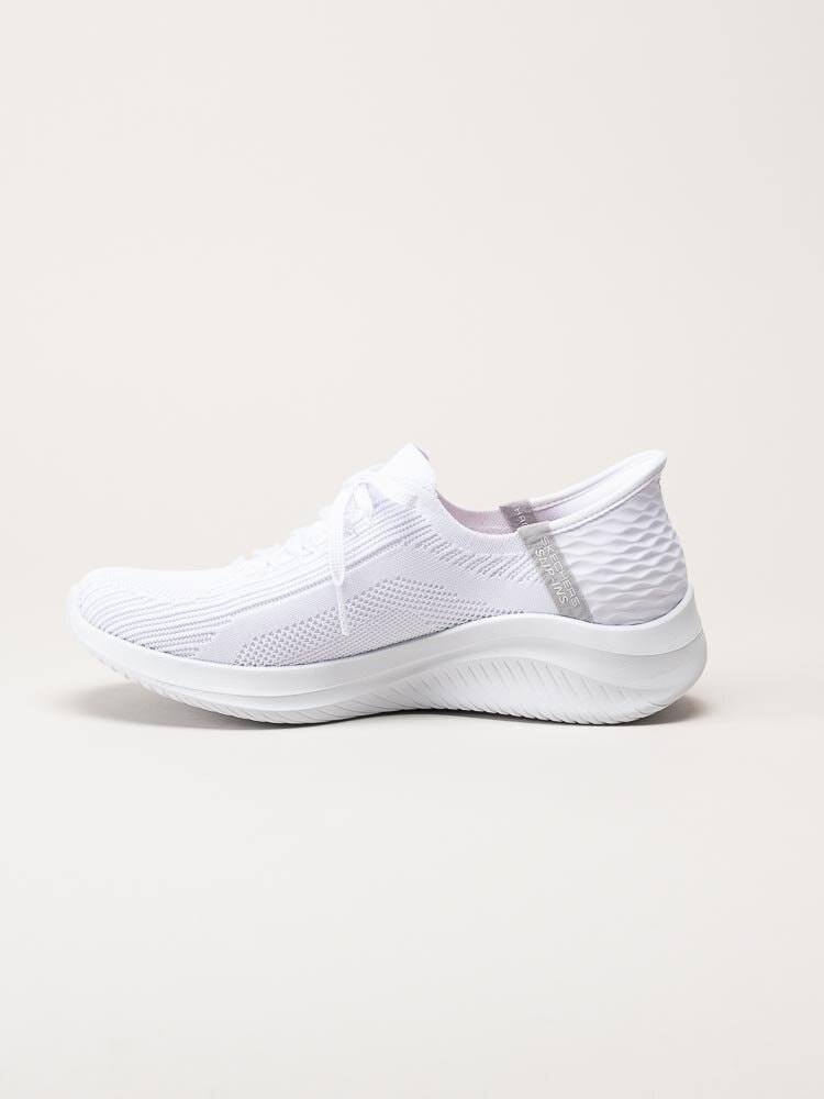 Skechers - Ultra Flex 3.0 Slip-Ins - Vita slip-ins sneakers i textil