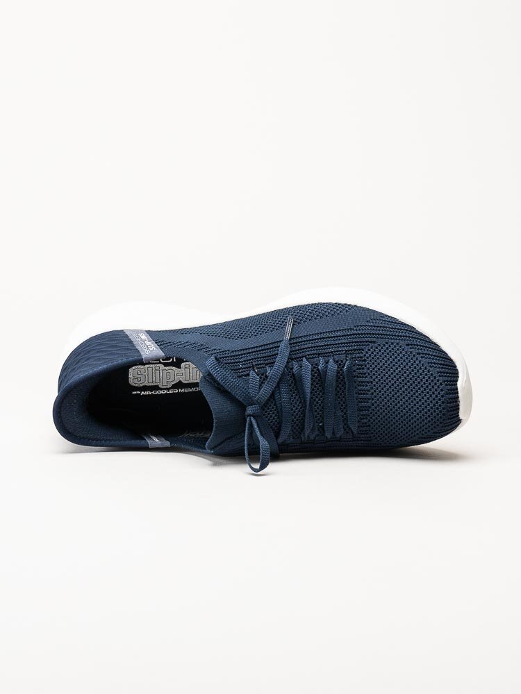 Skechers - Ultra Flex 3.0 Brilliant Path - Navyfärgade slip-ins sneakers i textil