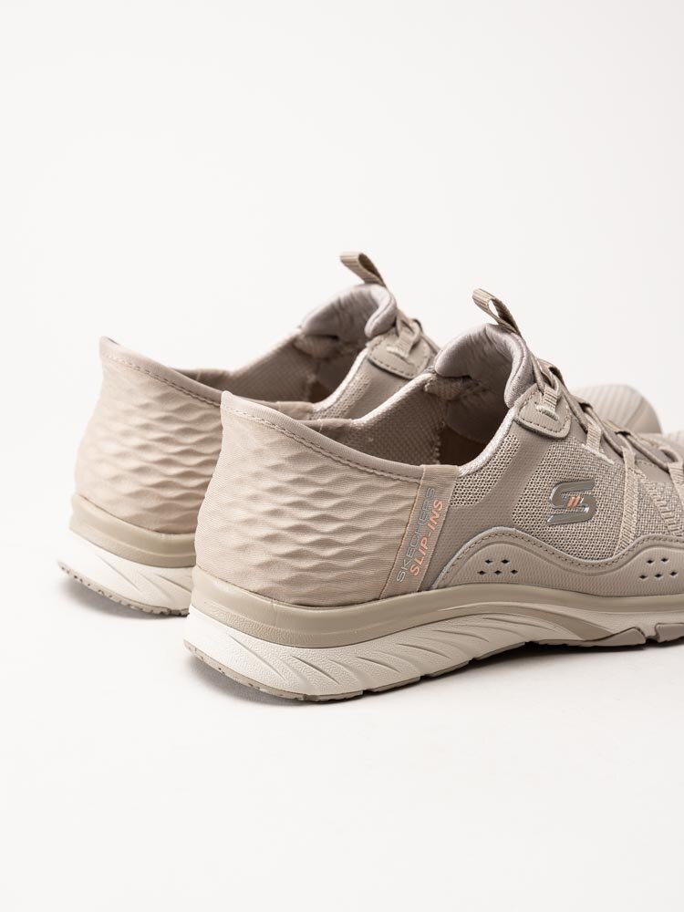 Skechers - Womens Gratis Sport - Beige slip-ins sportskor i textil