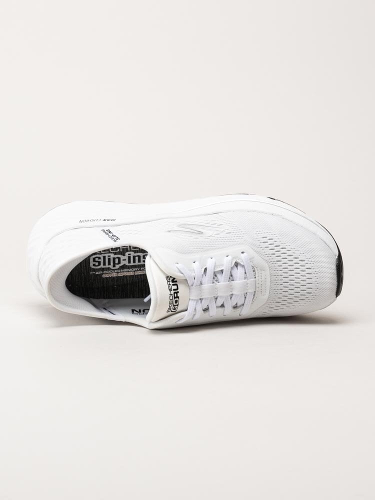 Skechers - Max Cushioning Elite Slip-Ins - Vita slip-ins sneakers i textil