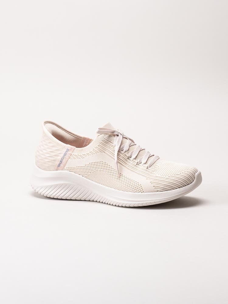 Skechers - Ultra Flex 3.0 Slip-Ins - Beige slip-ins sneakers i textil