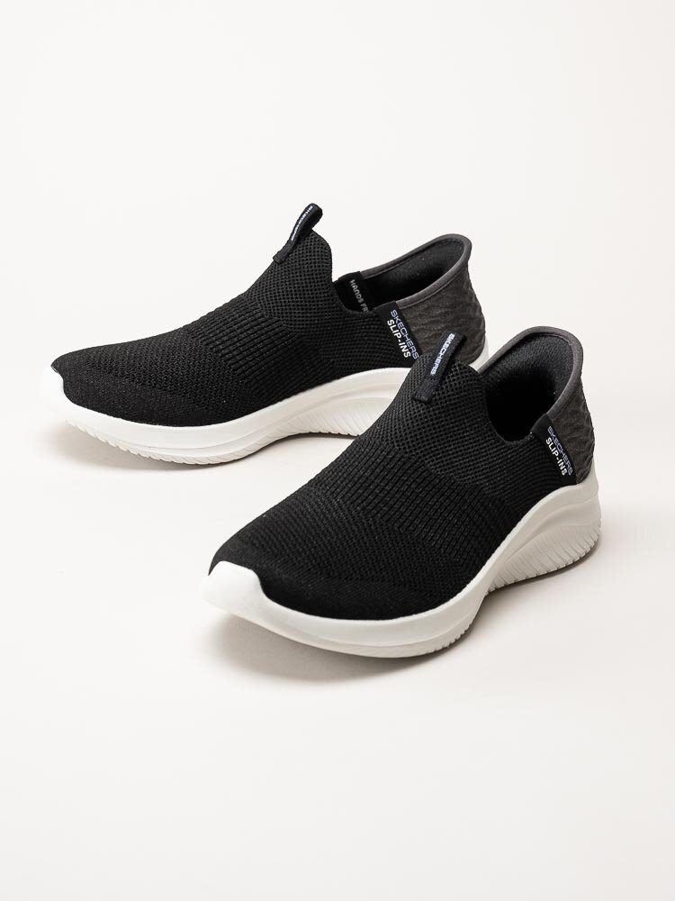 Skechers - Ultra Flex 3.0 Smooth Step - Svarta slip-ins sneakers i textil