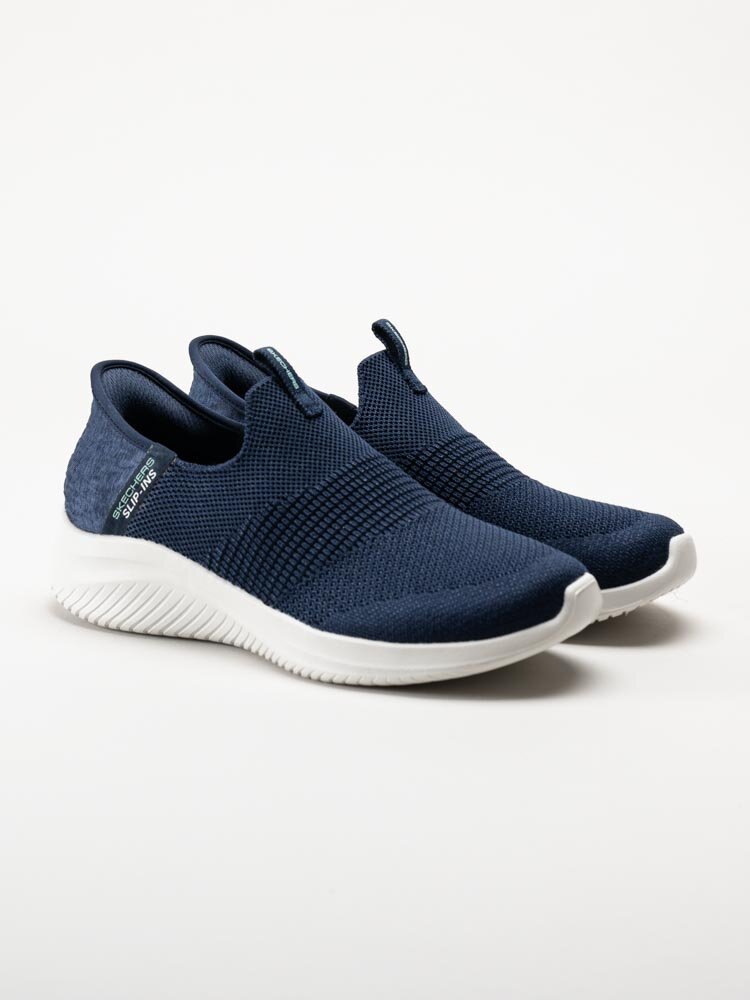 Skechers - Ultra Flex 3.0 Smooth Step - Marinblå slip-ins sneakers i mesh