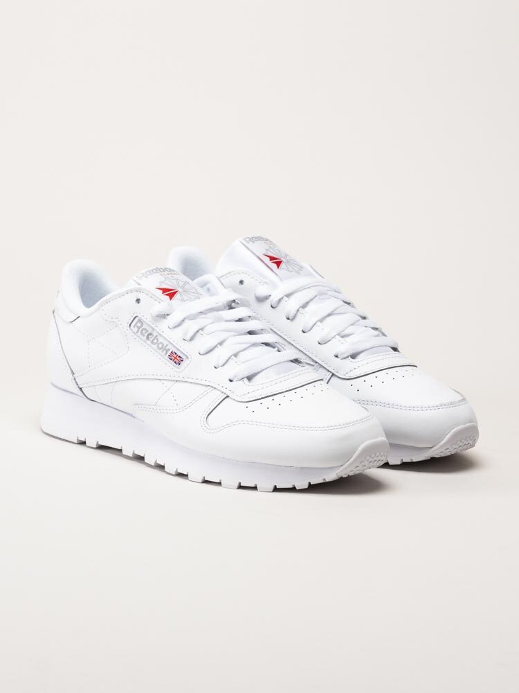 Reebok - Classic Leather - Vita retrosneakers i skinn