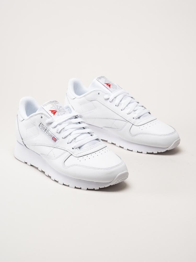 Reebok - Classic Leather - Vita retrosneakers i skinn