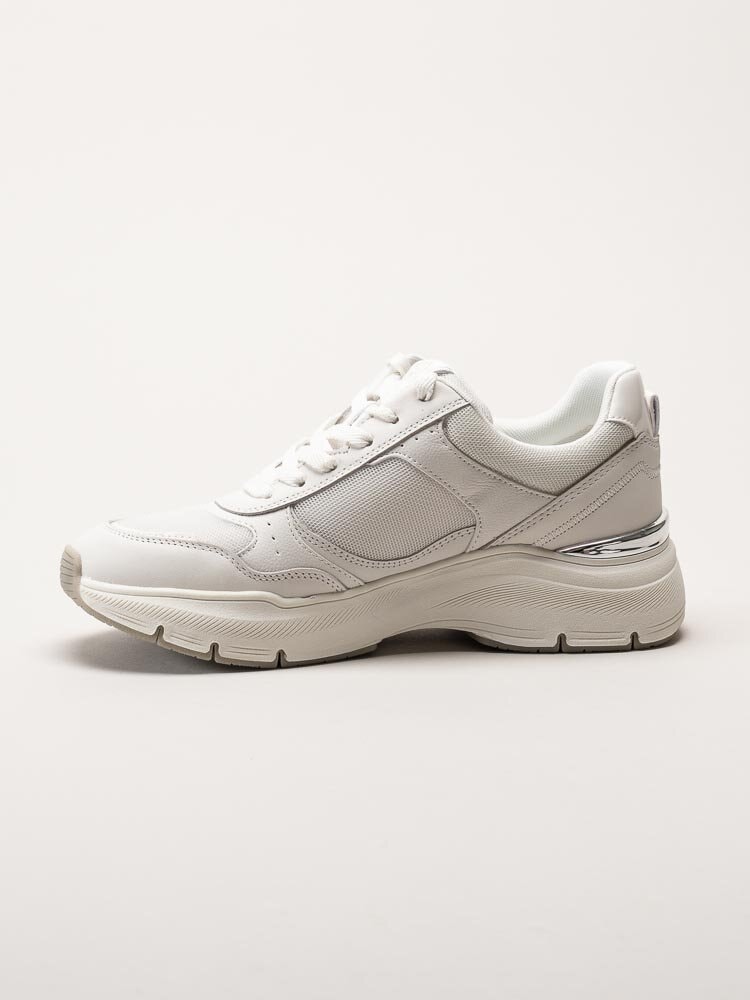 Tamaris - Vita chunky sneakers i skinn