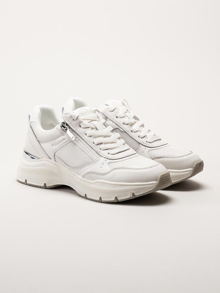 Tamaris - Vita chunky sneakers i skinn