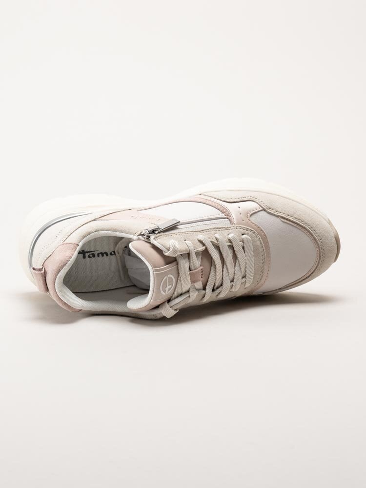 Tamaris - Rosa beige chunky sneakers