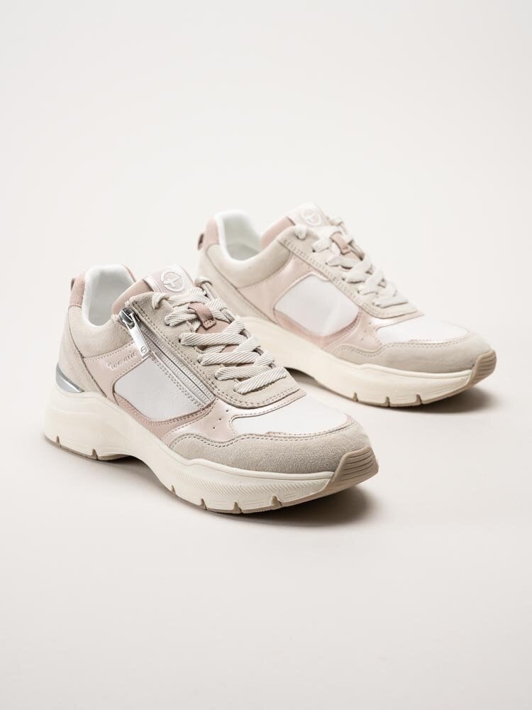 Tamaris - Rosa beige chunky sneakers