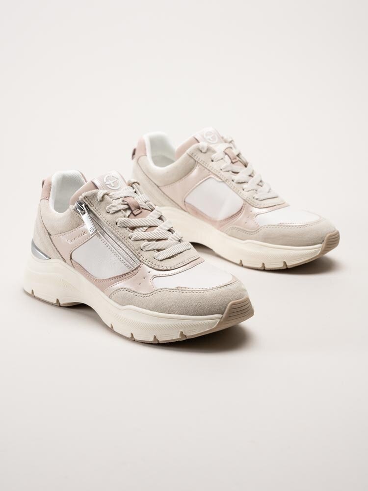 Tamaris - Rosa beige chunky sneakers