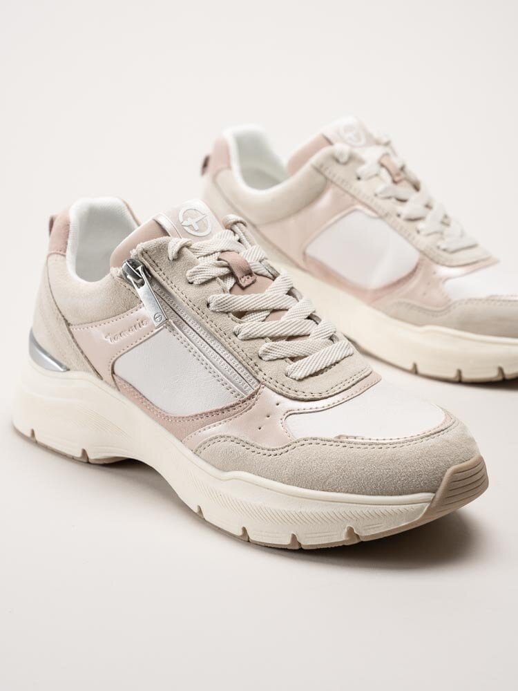 Tamaris - Rosa beige chunky sneakers