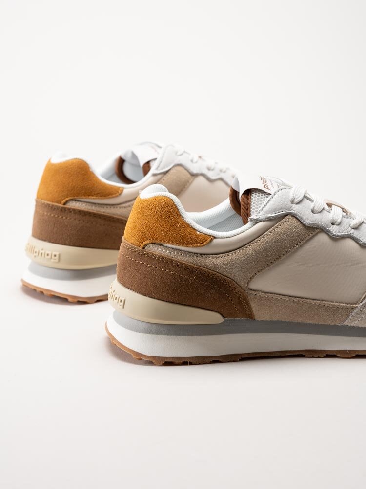 Philip Hog - Quincy - Beige multifärgade sneakers i mocka