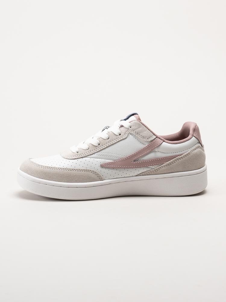 FILA - Sevaro S Wmn - Vit grå sneakers i skinn och mocka