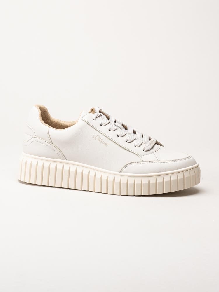 S.Oliver - Off white chunky sneakers i skinnimitation