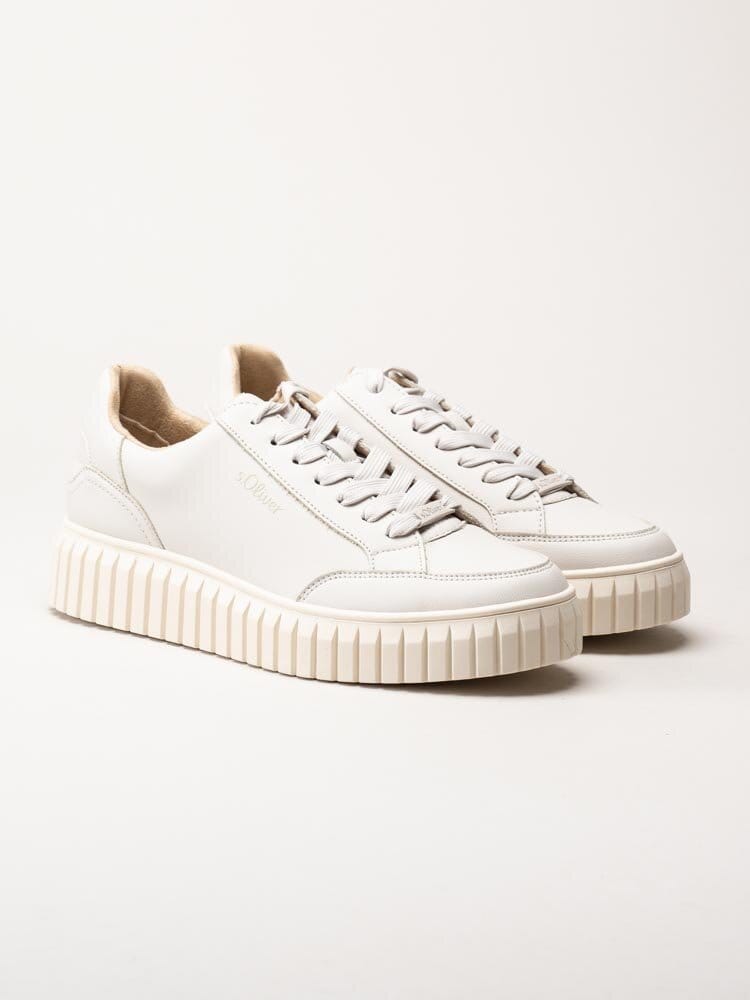 S.Oliver - Off white chunky sneakers i skinnimitation