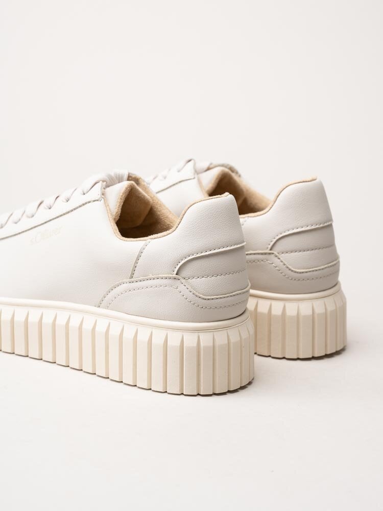 S.Oliver - Off white chunky sneakers i skinnimitation