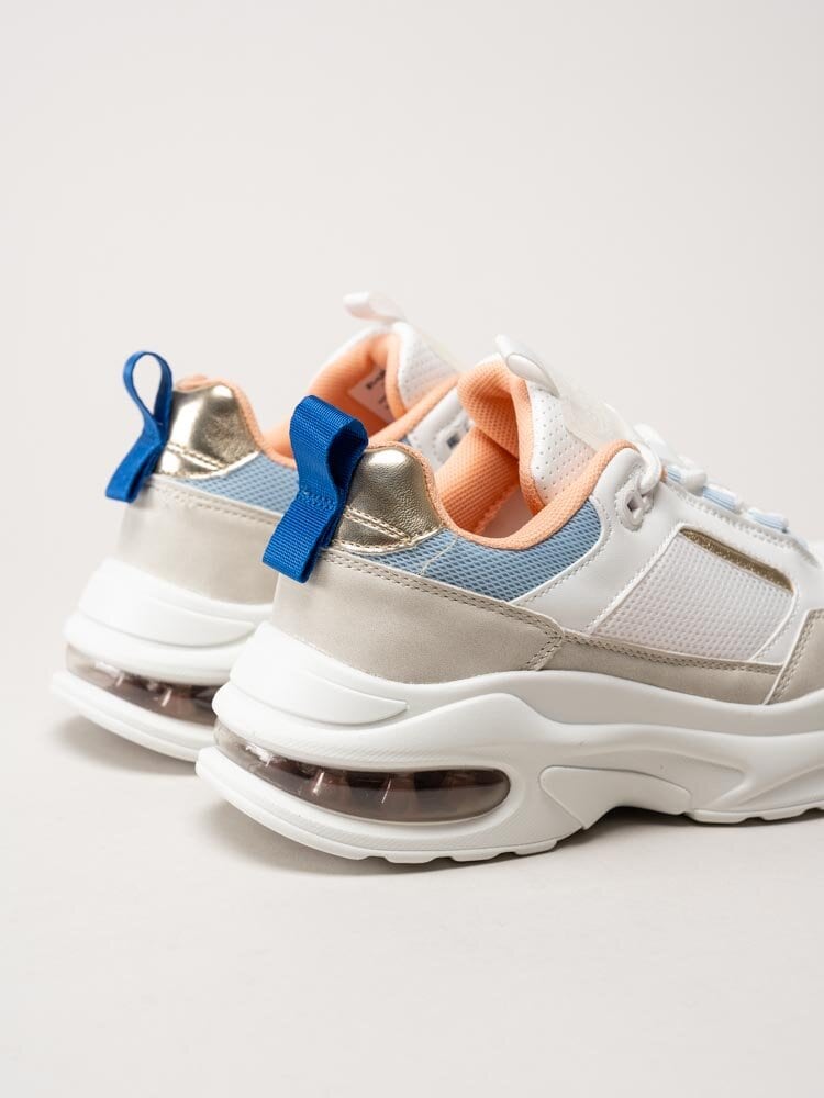 Rugged Gear - Vit blå chunky sneakers