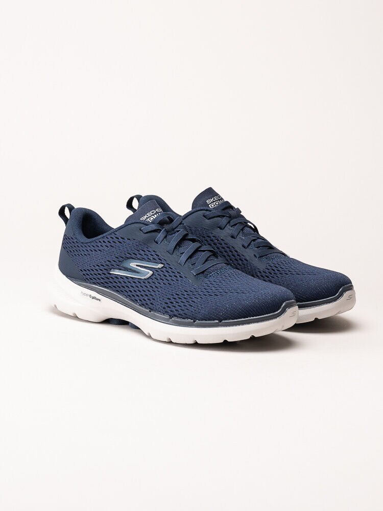 Skechers - Go Walk 6 - Bold Vision - Mörkblå sportskor i textil