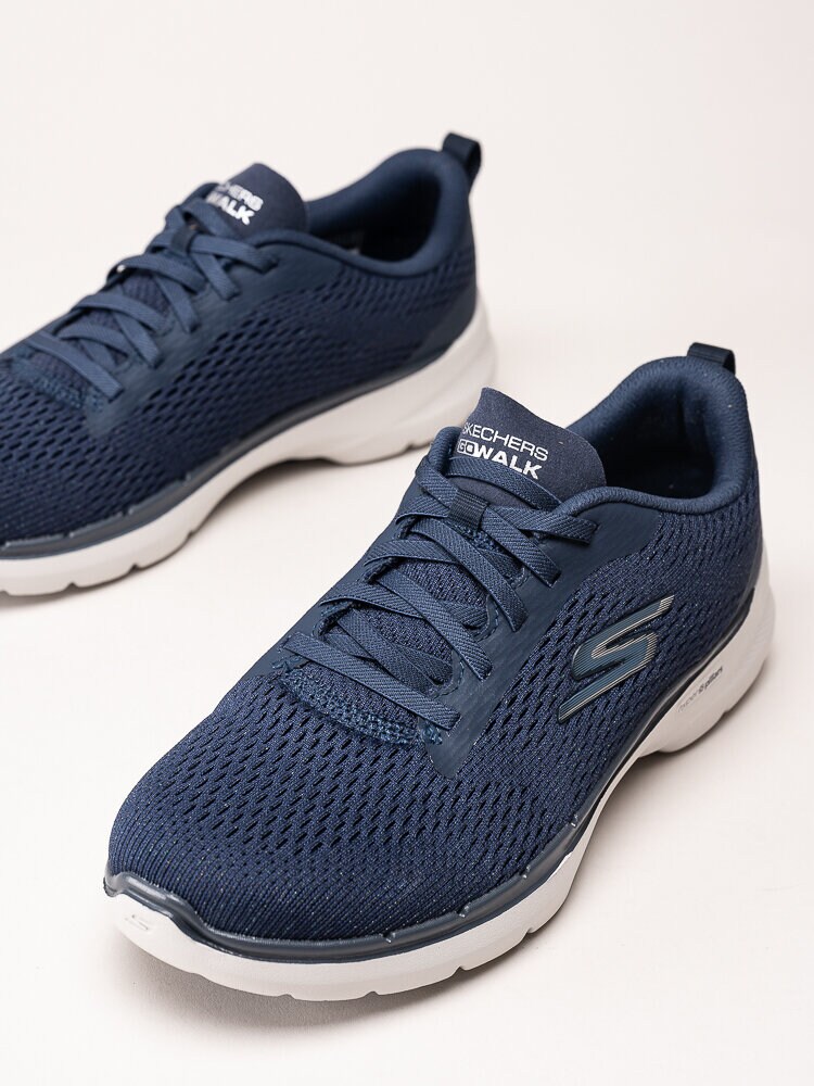 Skechers - Go Walk 6 - Bold Vision - Mörkblå sportskor i textil