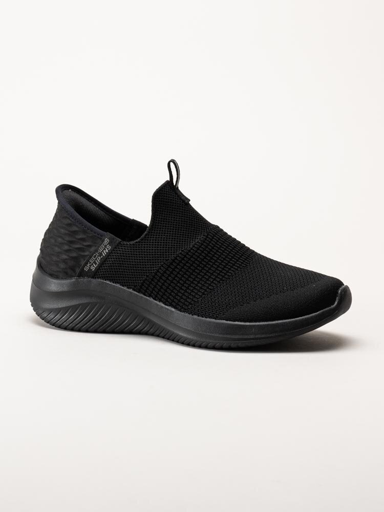 Skechers - Ultra Flex 3.0 Cozy Streak - Svarta slip-ins sneakers i textil