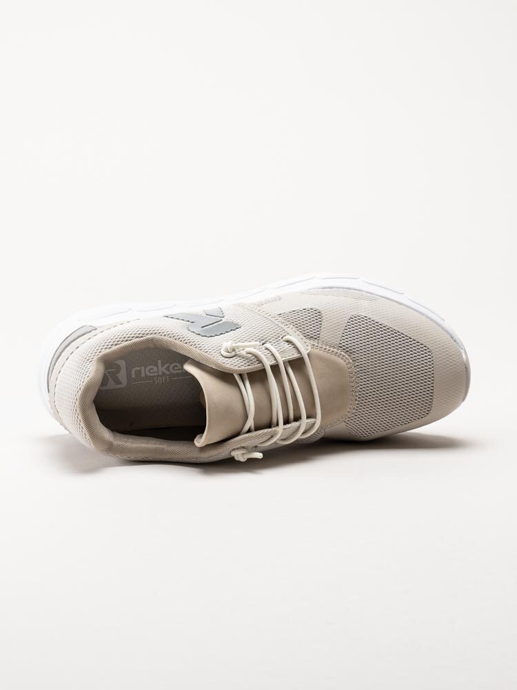 Rieker - Beige sportskor i textil