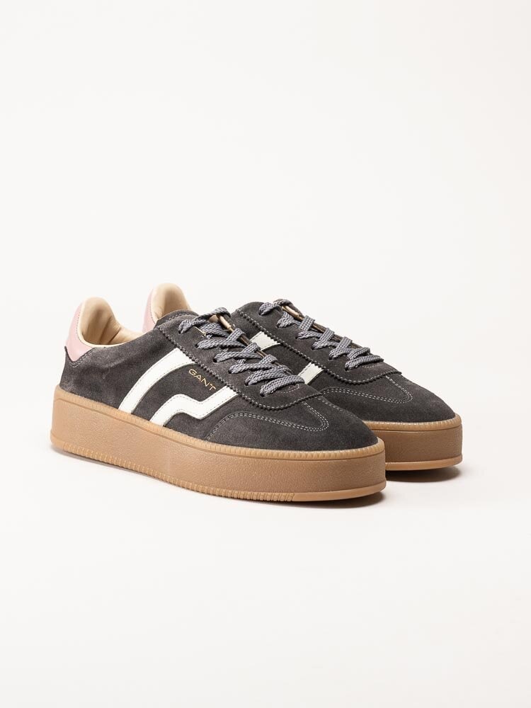 Gant Footwear - Cuzmani - Grå retro platåsneakers i mocka