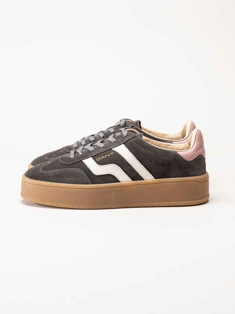 Gant Footwear - Cuzmani - Grå retro platåsneakers i mocka